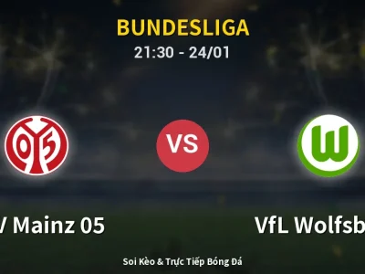 Soi Kèo FSV Mainz 05 vs VfL Wolfsburg – 21:30 24/01 | Nhận Định, Dự Đoán Tỷ Số