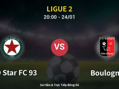 Soi Kèo RED Star FC 93 vs Boulogne – 20:00 24/01 | Nhận Định, Dự Đoán Tỷ Số