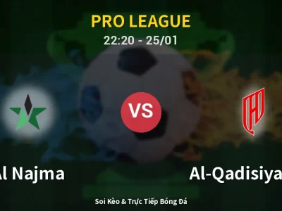 Soi Kèo Al Najma vs Al-Qadisiyah FC – 22:20 25/01 | Nhận Định, Dự Đoán Tỷ Số
