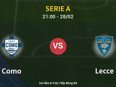 Soi Kèo Como vs Lecce – 21:00 28/02 | Nhận Định, Dự Đoán Tỷ Số