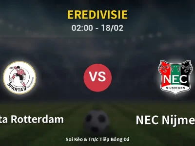 Kết Quả: Sparta Rotterdam 1-1 NEC Nijmegen – Highlight & Bàn Thắng | Eredivisie