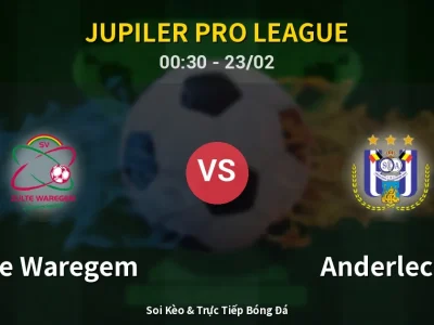 Kết Quả: Zulte Waregem 2-4 Anderlecht – Highlight & Bàn Thắng | Jupiler Pro League