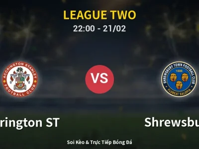 🔴 Trực Tiếp: Accrington ST 0-1 Shrewsbury – Link Xem League Two (Full HD)