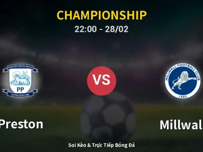 Soi Kèo Preston vs Millwall – 22:00 28/02 | Nhận Định, Dự Đoán Tỷ Số