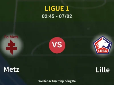 Kết Quả: Metz 0-0 Lille – Highlight & Bàn Thắng | Ligue 1