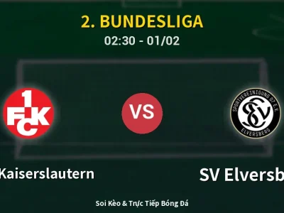 Kết Quả: 1. FC Kaiserslautern 1-3 SV Elversberg – Highlight & Bàn Thắng | 2. Bundesliga