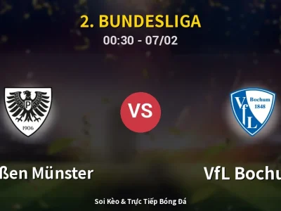 Kết Quả: Preußen Münster 1-1 VfL Bochum – Highlight & Bàn Thắng | 2. Bundesliga