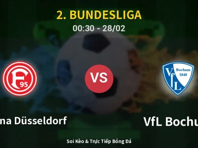 Kết Quả: Fortuna Düsseldorf 2-1 VfL Bochum – Highlight & Bàn Thắng | 2. Bundesliga