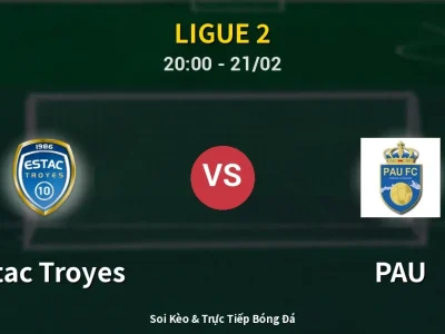 Kết Quả: Estac Troyes 4-3 PAU – Highlight & Bàn Thắng | Ligue 2