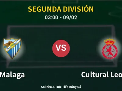 Kết Quả: Malaga 2-1 Cultural Leonesa – Highlight & Bàn Thắng | Segunda División