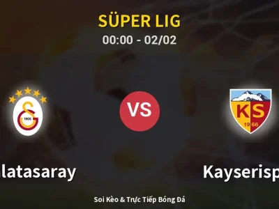 Kết Quả: Galatasaray 4-0 Kayserispor – Highlight & Bàn Thắng | Süper Lig
