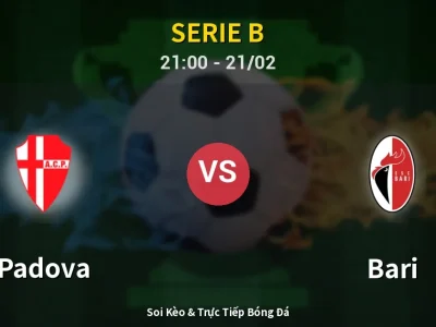 🔴 Trực Tiếp: Padova 1-1 Bari – Link Xem Serie B (Full HD)