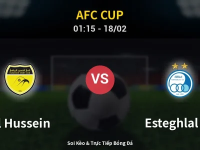 Kết Quả: Al Hussein 3-2 Esteghlal FC – Highlight & Bàn Thắng | AFC Cup