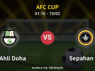 Kết Quả: Al Ahli Doha 1-0 Sepahan FC – Highlight & Bàn Thắng | AFC Cup