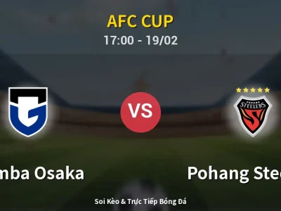 Kết Quả: Gamba Osaka 2-1 Pohang Steelers – Highlight & Bàn Thắng | AFC Cup