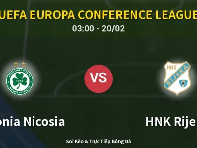 Kết Quả: Omonia Nicosia 0-1 HNK Rijeka – Highlight & Bàn Thắng | UEFA Europa Conference League