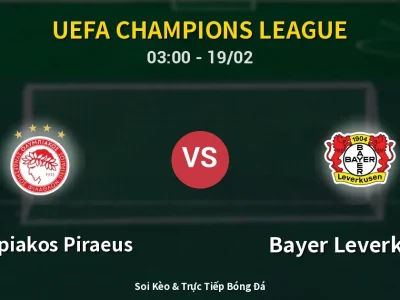 Kết Quả: Olympiakos Piraeus 0-2 Bayer Leverkusen – Highlight & Bàn Thắng | UEFA Champions League