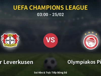 Kết Quả: Bayer Leverkusen 0-0 Olympiakos Piraeus – Highlight & Bàn Thắng | UEFA Champions League
