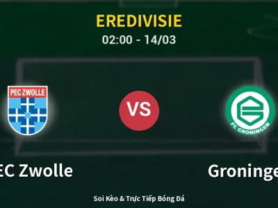 Kết Quả: PEC Zwolle 1-1 Groningen – Highlight & Bàn Thắng | Eredivisie