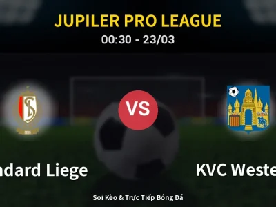 Kết Quả: Standard Liege 0-0 KVC Westerlo – Highlight & Bàn Thắng | Jupiler Pro League