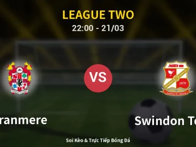 Soi Kèo Tranmere vs Swindon Town – 22:00 21/03 | Nhận Định, Dự Đoán Tỷ Số
