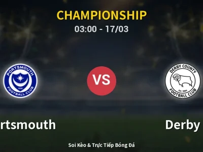 Kết Quả: Portsmouth 0-1 Derby – Highlight & Bàn Thắng | Championship