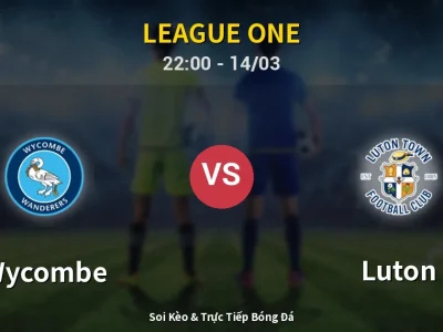 🔴 Trực Tiếp: Wycombe 0-1 Luton – Link Xem League One (Full HD)