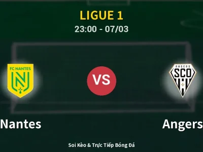 Soi Kèo Nantes vs Angers – 23:00 07/03 | Nhận Định, Dự Đoán Tỷ Số