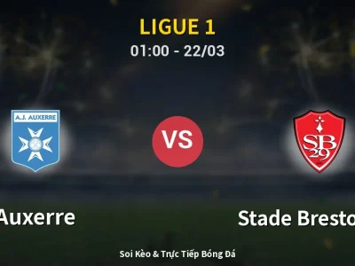 Kết Quả: Auxerre 3-0 Stade Brestois 29 – Highlight & Bàn Thắng | Ligue 1