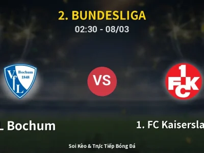 Kết Quả: VfL Bochum 3-2 1. FC Kaiserslautern – Highlight & Bàn Thắng | 2. Bundesliga
