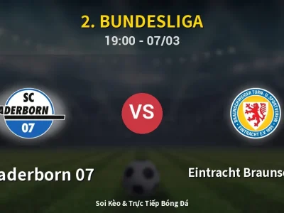 Kết Quả: SC Paderborn 07 1-1 Eintracht Braunschweig – Highlight & Bàn Thắng | 2. Bundesliga