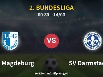 Kết Quả: 1. FC Magdeburg 1-1 SV Darmstadt 98 – Highlight & Bàn Thắng | 2. Bundesliga
