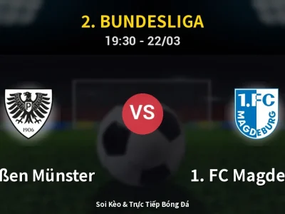 🔴 Trực Tiếp: Preußen Münster 1-2 1. FC Magdeburg – Link Xem 2. Bundesliga (Full HD)