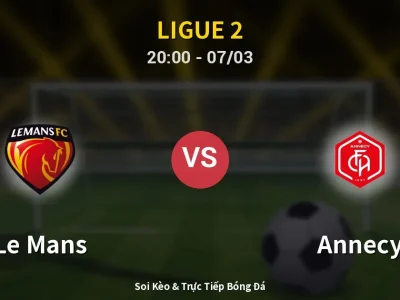 🔴 Trực Tiếp: Le Mans 3-0 Annecy – Link Xem Ligue 2 (Full HD)