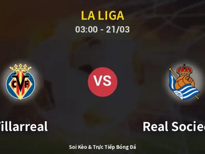 Kết Quả: Villarreal 3-1 Real Sociedad – Highlight & Bàn Thắng | La Liga