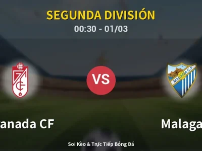 Kết Quả: Granada CF 0-1 Malaga – Highlight & Bàn Thắng | Segunda División