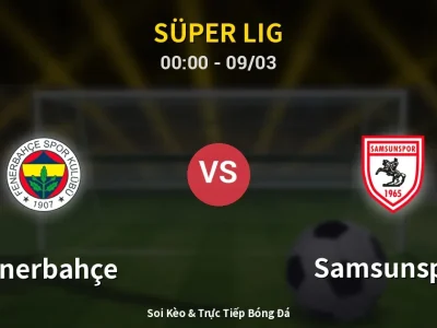 Kết Quả: Fenerbahçe 3-2 Samsunspor – Highlight & Bàn Thắng | Süper Lig