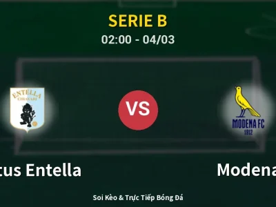 Kết Quả: Virtus Entella 2-1 Modena – Highlight & Bàn Thắng | Serie B