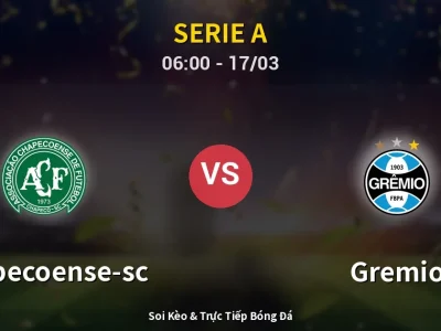 🔴 Trực Tiếp: Chapecoense-sc 1-1 Gremio – Link Xem Serie A (Full HD)