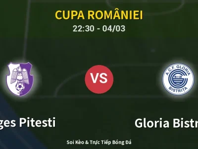 Soi Kèo Arges Pitesti vs Gloria Bistriţa – 22:30 04/03 | Nhận Định, Dự Đoán Tỷ Số