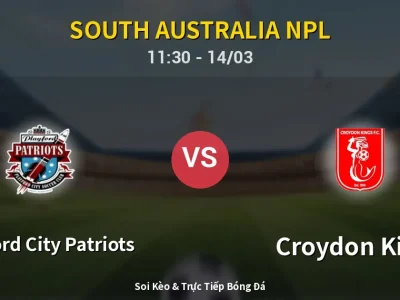 Kết Quả: Playford City Patriots 2-0 Croydon Kings – Highlight & Bàn Thắng | South Australia NPL
