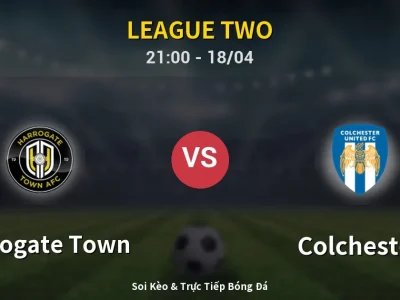 Soi Kèo Harrogate Town vs Colchester – 21:00 18/04 | Nhận Định, Dự Đoán Tỷ Số