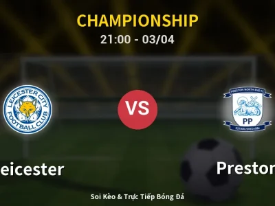 🔴 Trực Tiếp: Leicester 2-2 Preston – Link Xem Championship (Full HD)