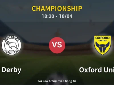 Soi Kèo Derby vs Oxford United – 18:30 18/04 | Nhận Định, Dự Đoán Tỷ Số