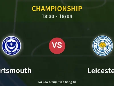 Soi Kèo Portsmouth vs Leicester – 18:30 18/04 | Nhận Định, Dự Đoán Tỷ Số