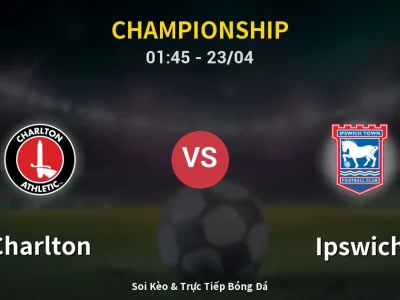 Kết Quả: Charlton 1-2 Ipswich – Highlight & Bàn Thắng | Championship