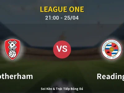 Soi Kèo Rotherham vs Reading – 21:00 25/04 | Nhận Định, Dự Đoán Tỷ Số