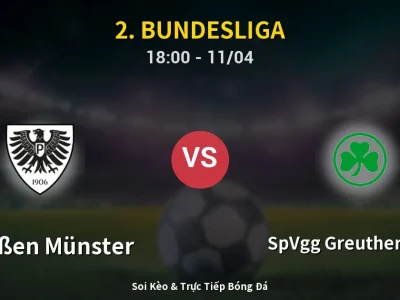 Soi Kèo Preußen Münster vs SpVgg Greuther Fürth – 18:00 11/04 | Nhận Định, Dự Đoán Tỷ Số