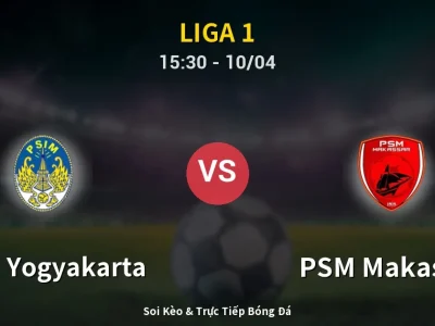 Kết Quả: PSIM Yogyakarta 1-2 PSM Makassar – Highlight & Bàn Thắng | Liga 1