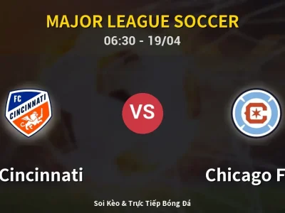 Kết Quả: FC Cincinnati 3-3 Chicago Fire – Highlight & Bàn Thắng | Major League Soccer